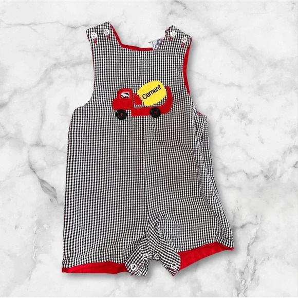 Bailey Boys Reversible Golf and Cement Truck Romper 18 months - Picture 4 of 8